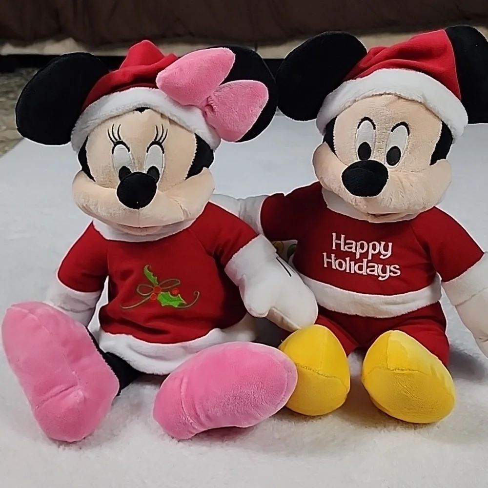 Vintage Holiday Disney Mickey & Minnie Mouse Christmas Dan Dee Collector…